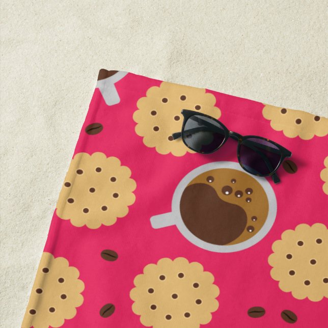 Coffee & Cookies Beach Towel (In Situ)