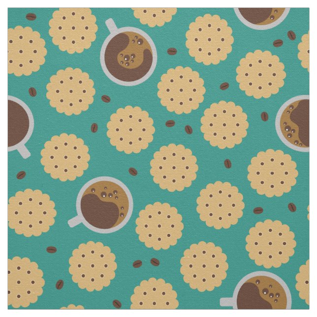 Coffee & Cookies Fabric (Swatch)