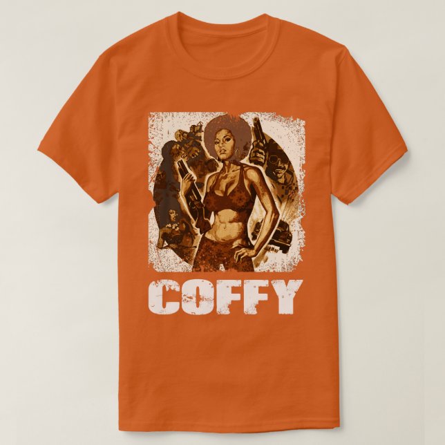 Coffee Cream and Cleopatra Jones 70s Exploitation  T-Shirt (Design Front)