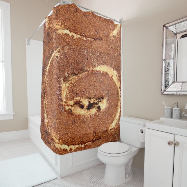 Coffee Cream Cake, Shower Curtain (In Situ)
