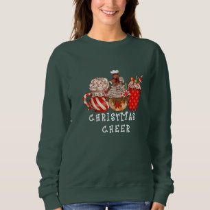 Coffee Cream Christmas Sweatshirt Holiday Hoodie