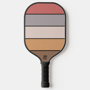 Coffee Cream Grey Dusty Rose On Watercolor Paper Pickleball Paddle