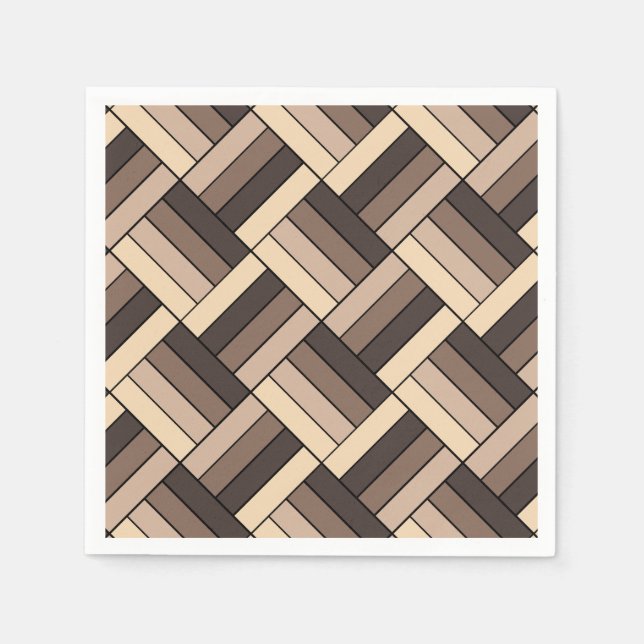 Coffee & Cream Mosaic Napkin (Front)