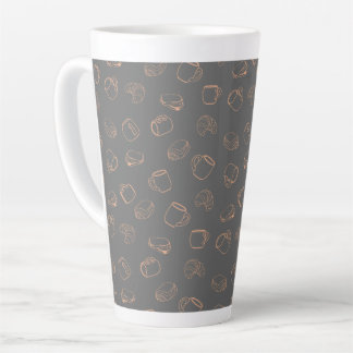 Coffee Croissants Latte Mug