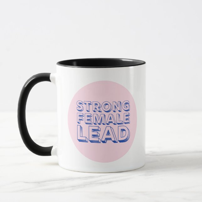 Coffee Cup 3D Lettering "Strong Female Lead" (Left)
