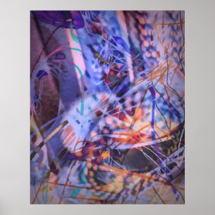 Coffee Cup Abstract Poster