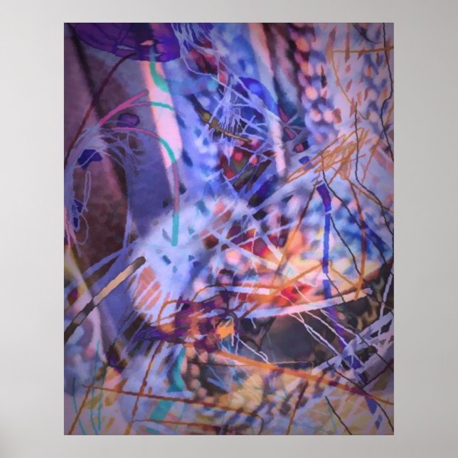 Coffee Cup Abstract Poster (Front)