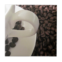 Coffee Cup and Beans
