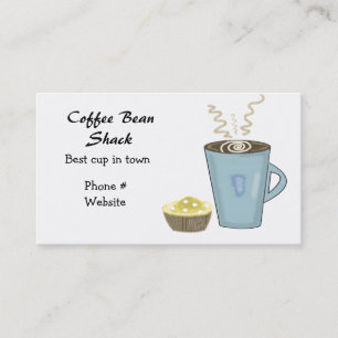 Coffee Cup And Muffin Business Card