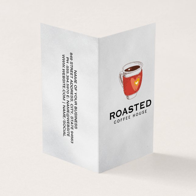 Coffee cup | Barista Business Card (Outside)