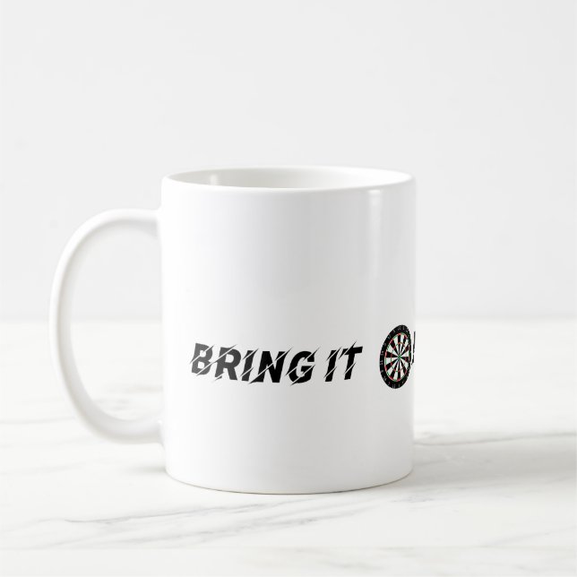 Coffee Cup "Bring it On" Darts (Left)