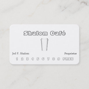 Coffee Cup Business Card