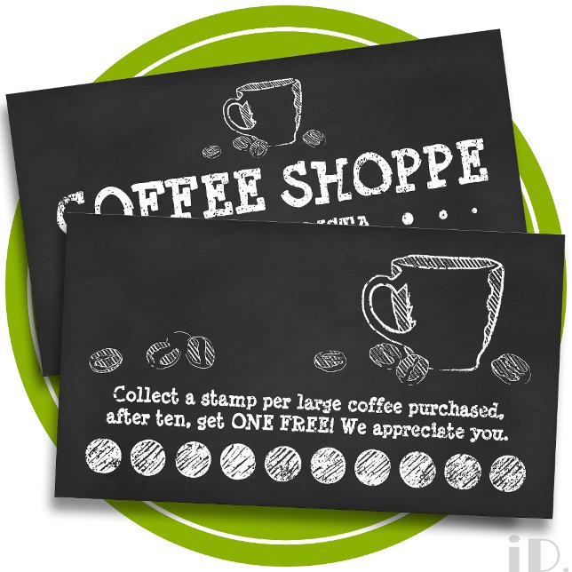 COFFEE CUP CHALK loyalty program (3dots) (Creator Uploaded)