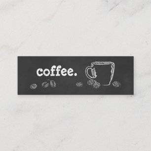 COFFEE CUP CHALK loyalty program Card