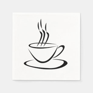 Coffee Cup Design Napkin