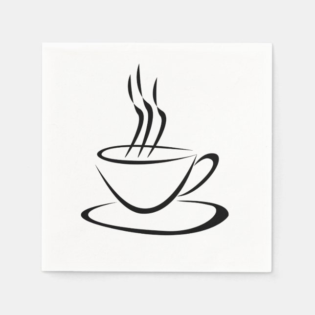 Coffee Cup Design Napkin (Front)