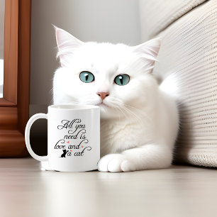 Coffee cup for a cat mum with cute quote