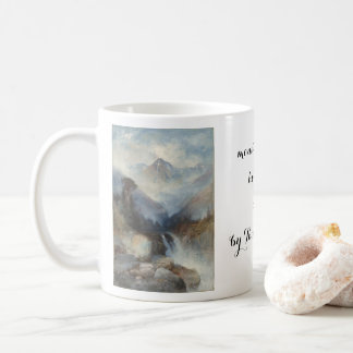 coffee cup gallery art, mountain of the holy cross