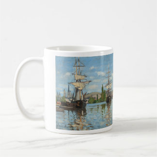 coffee cup gallery art, ships riding on the seine