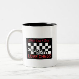 Coffee Cup: I Love Chess Two-Tone Coffee Mug