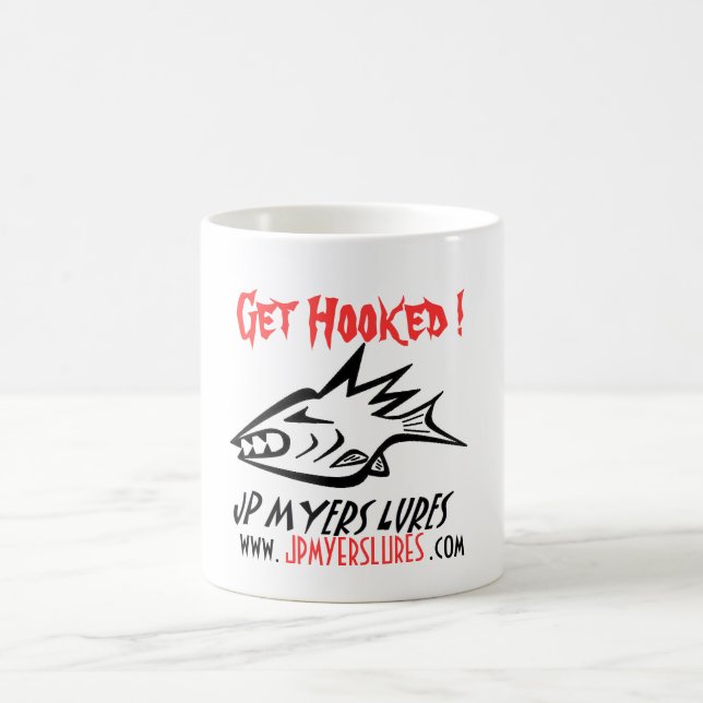 Coffee cup, JP MYERS LURES Coffee Mug (Center)