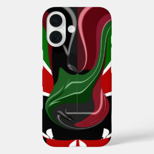 Coffee cup Kenya Flag Hakuna Matata iPhone 16 Case
