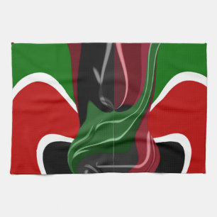 Coffee cup Kenya Flag Hakuna Matata Tea Towel