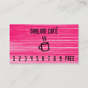 Coffee Cup Line Art Scratchy Punch Card