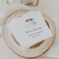 Coffee Cup Love Is Brewing Couples Wedding Shower