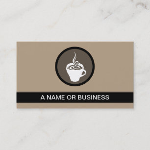 coffee cup mocha bubble business card
