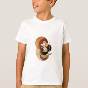 Coffee Cup Mouse Kids T-Shirt