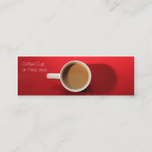 Coffee Cup on Red Background Mini