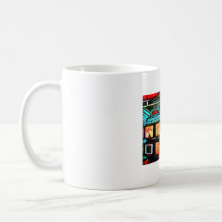 Coffee Cup Painting of Vintage Motor Tester