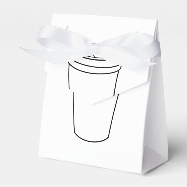 Coffee Cup (Paper To-Go) Favour Box (Front Side)