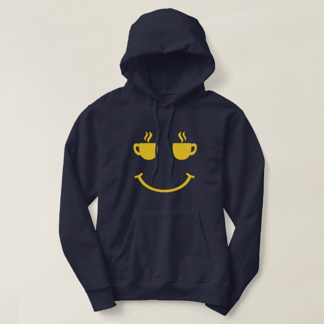 Coffee Cup Smile Hoodie (Design Front)