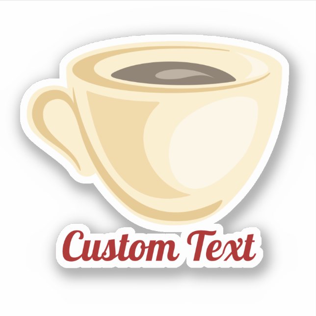 Coffee Cup Sticker (Front)