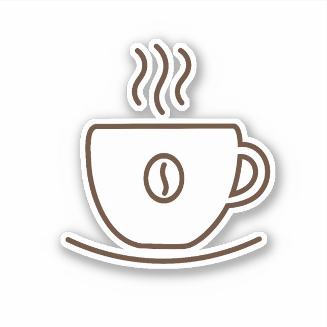 Coffee cup Sticker (Front)