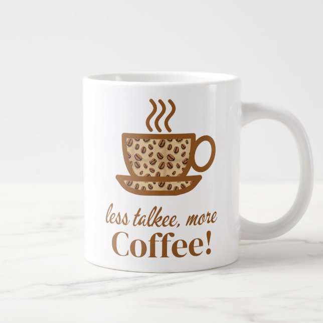 Coffee Cup with a Playful Wake-Up Message (Right)