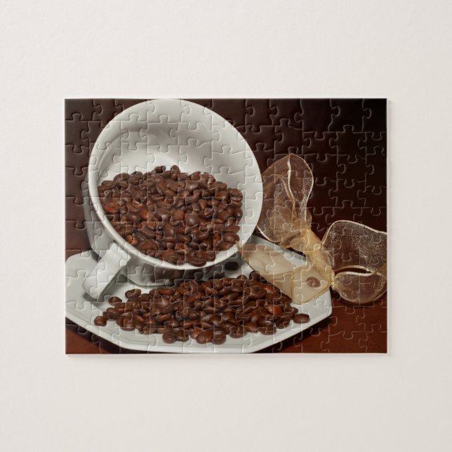 Coffee Cup with Beans Jigsaw Puzzle (Horizontal)