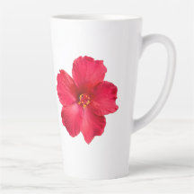 Coffee Cup with Hibiscus
