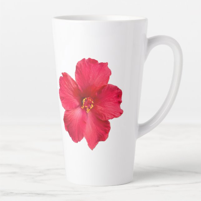 Coffee Cup with Hibiscus (Right)