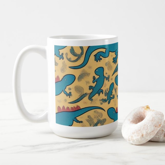 Coffee Cup with Lagartijas Design (With Donut)