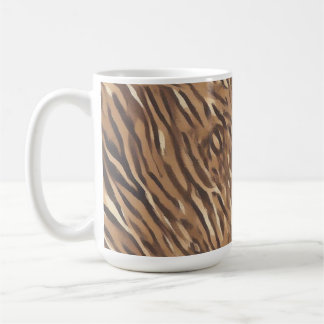 Coffee Cup with Tiger Skin Design