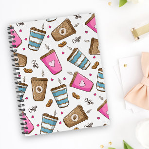 Coffee Cups, Coffee Beans, Hearts, Coffee Lover Planner
