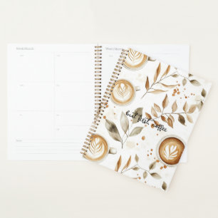 Coffee Cups Leaves Planner