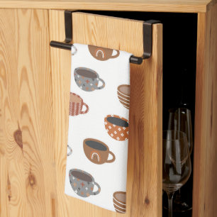 Coffee Cups   Tea Towel
