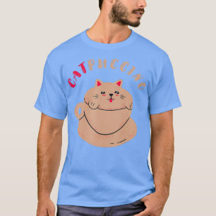 Coffee Cute Cat Cappuccino Coffee Lovers Espresso  T-Shirt