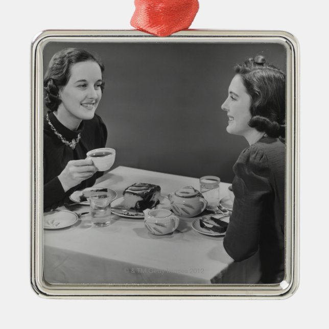 Coffee Date Metal Tree Decoration (Front)