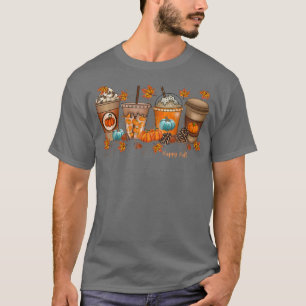 Coffee Day Leggings Leaves and Lattes Please Autum T-Shirt