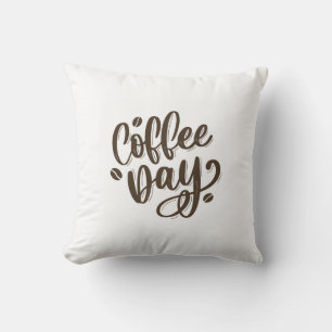 Coffee day pillow